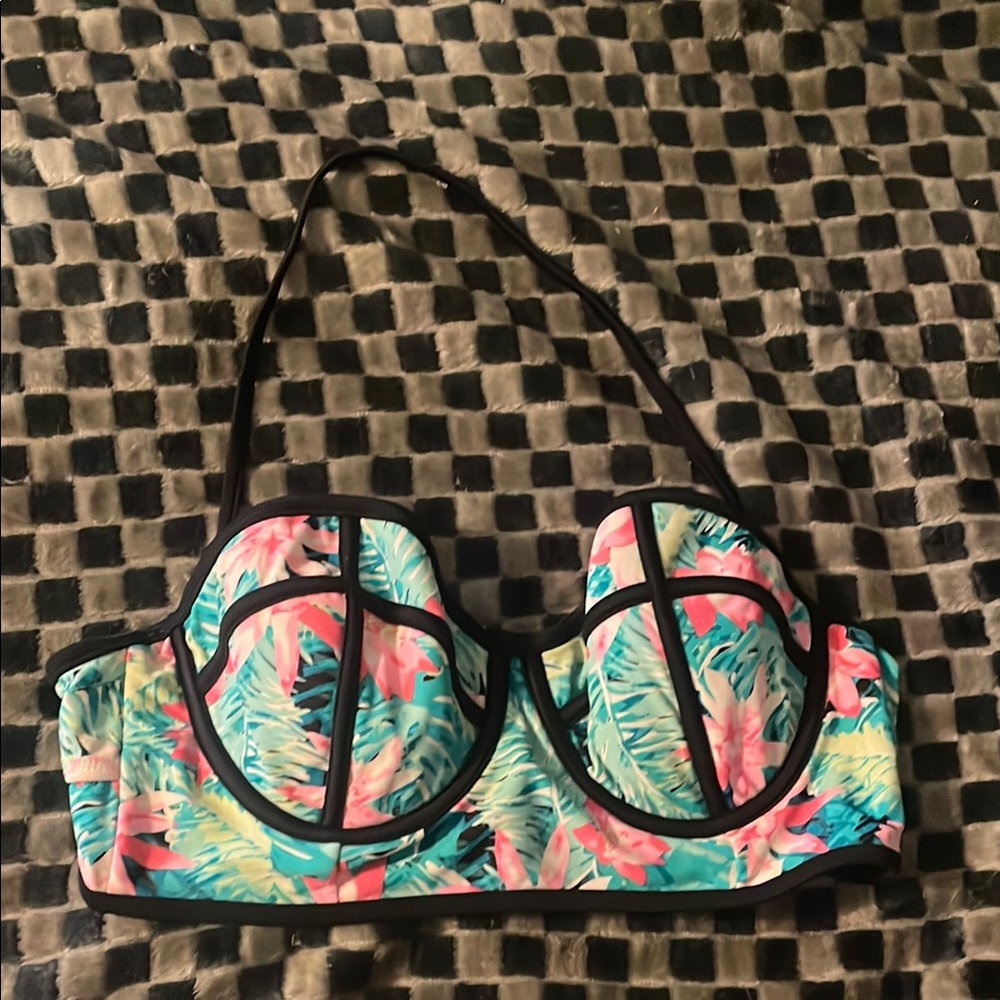 Xhilaration tropical bikini top L
